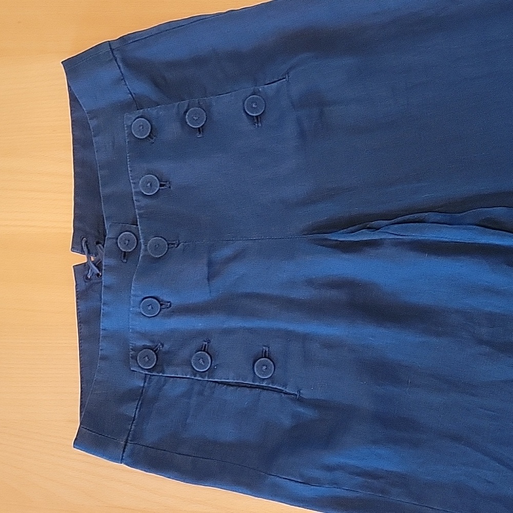 J. Crew Favorite Fit Navy Linen Pants, size 2